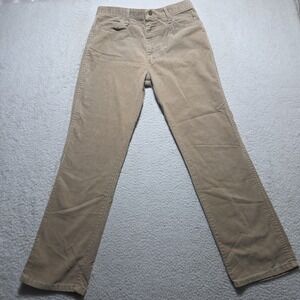 Vintage 80s Rustler Corduroy Pants Mens 32x30 Tan Beige Wide Wale USA Made‎